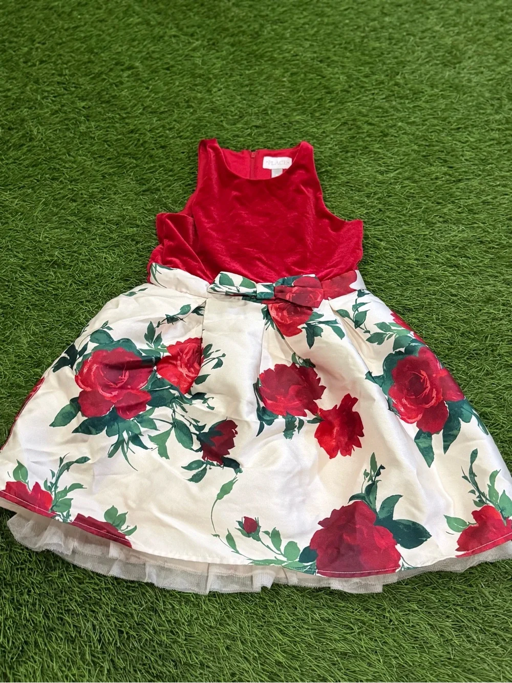 The Children’s Place Holiday Velvet Top Dress